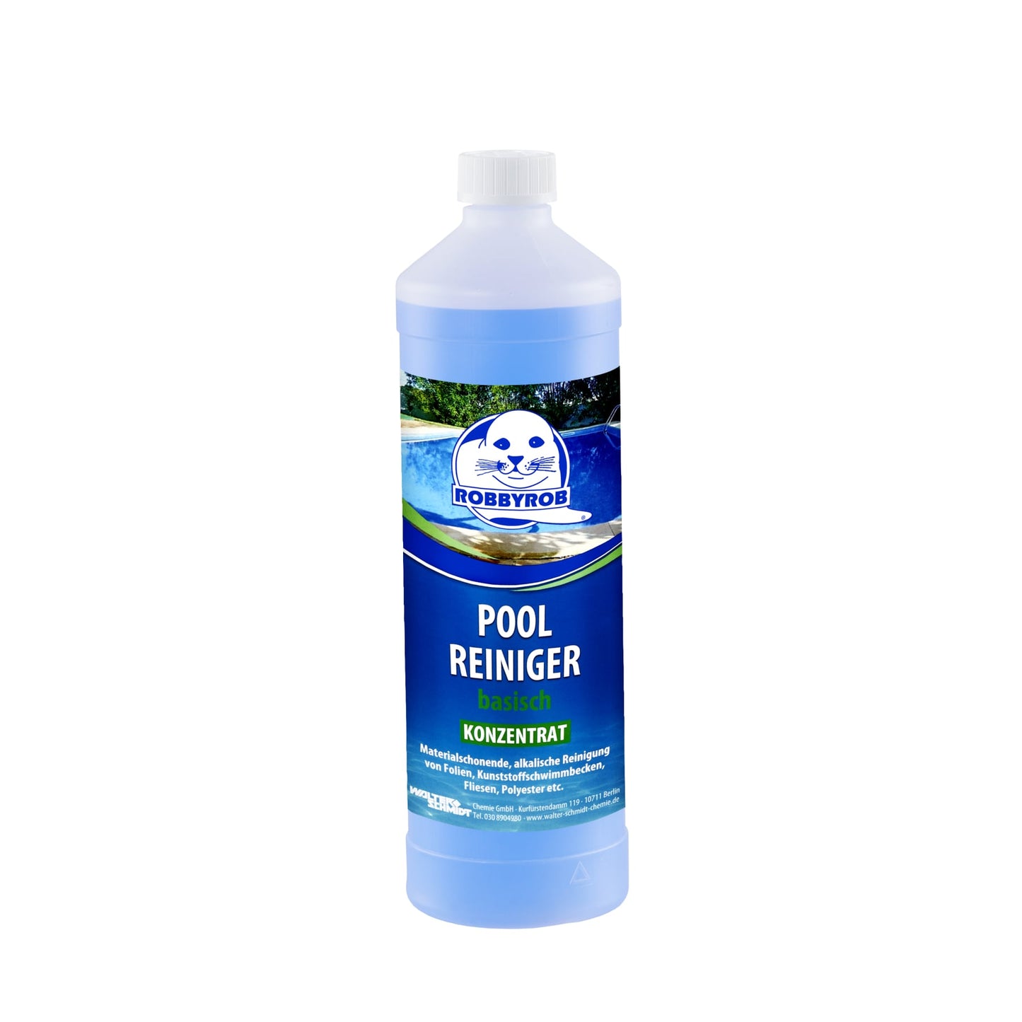 ROBBYROB Poolreiniger basich, geruchsneutral, Konzentrat 1 Liter 2x Stück