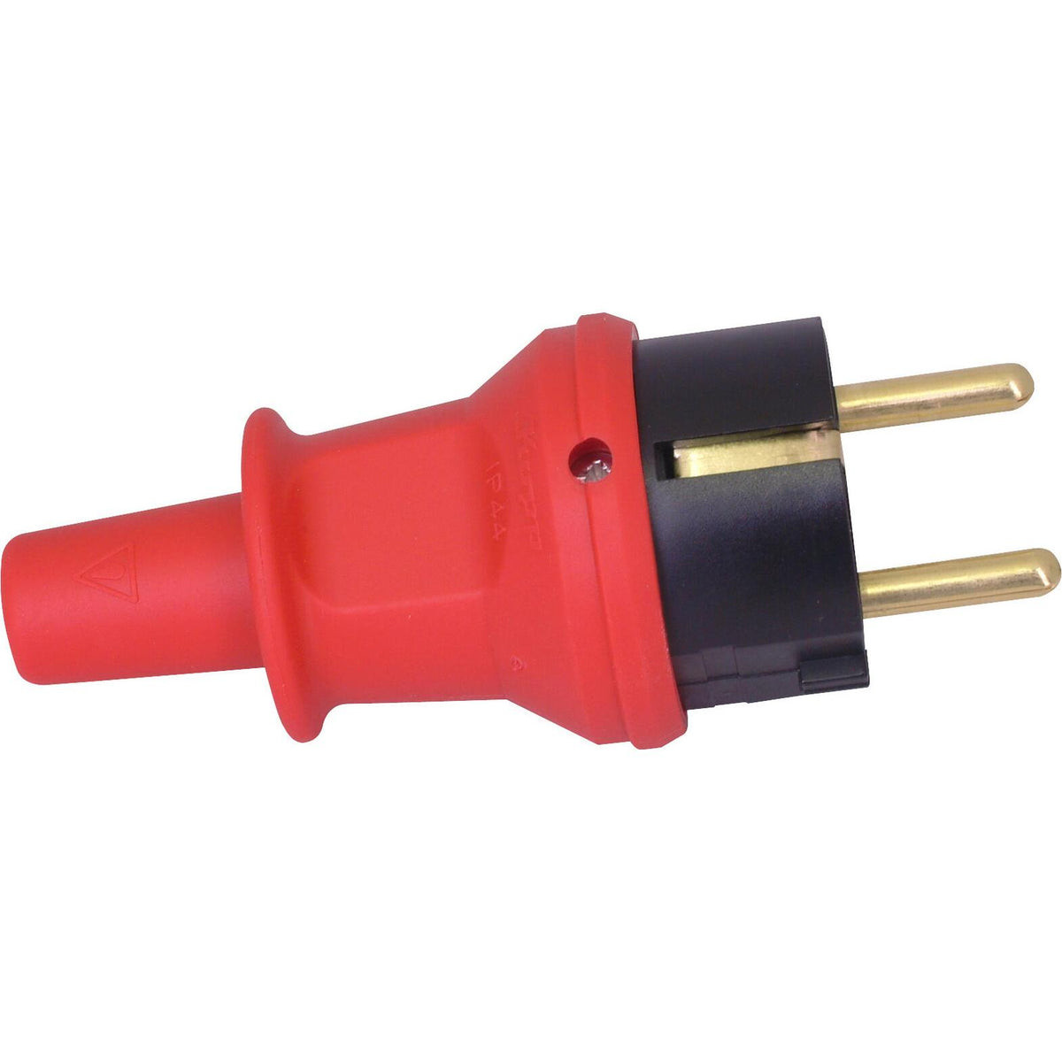 Kopp Schutzkontakt Stecker Rot IP44 16A 250V Schuko Knickschutz 173012004