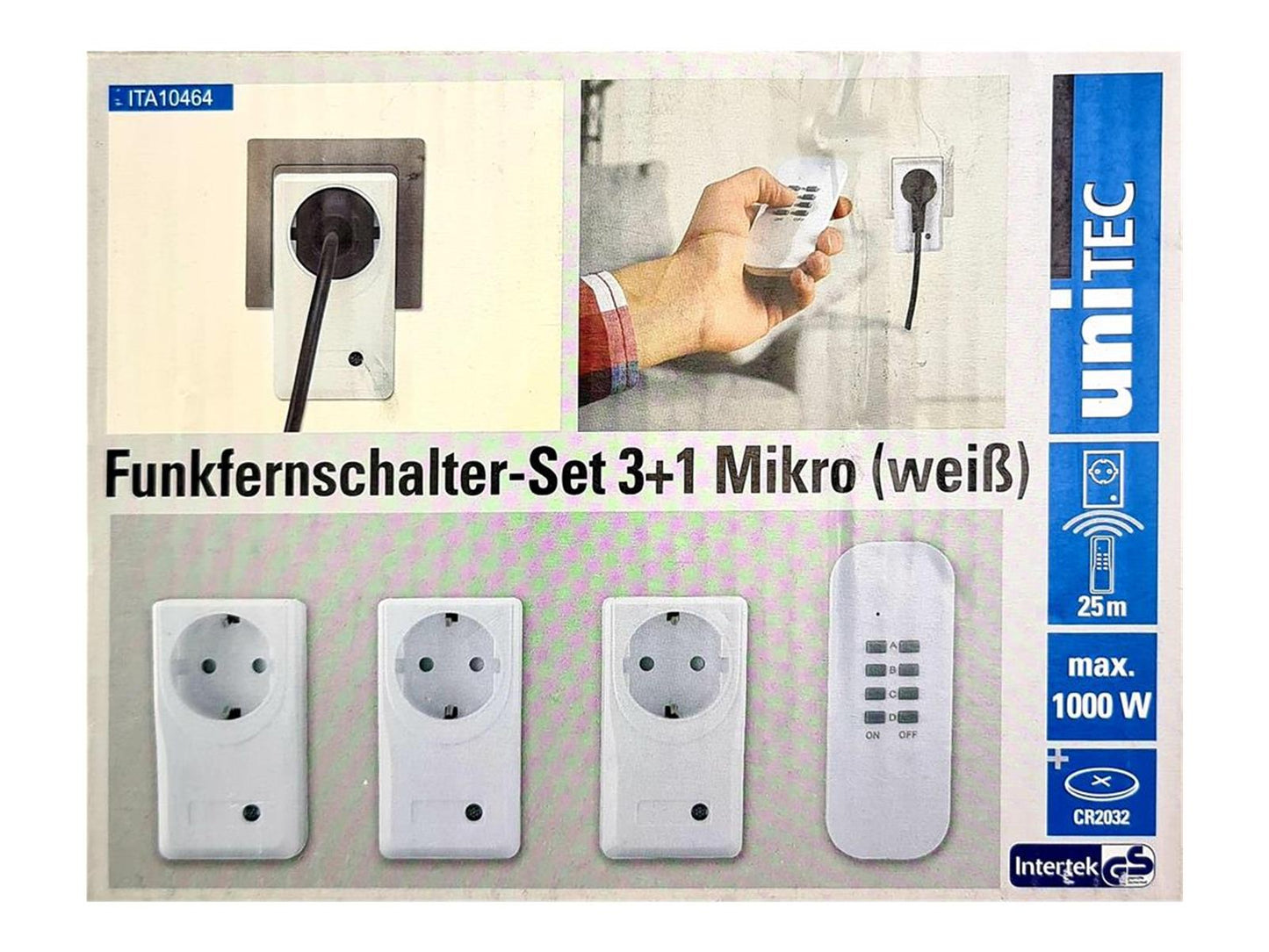 Unitec Funkfernernschalter-set 3+1 Weiß