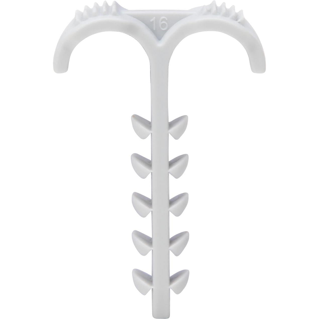 Kopp Doppelsteckdübel – 6mm Bohrdurchmesser – Klemmbereich 4-12mm – Grau (50 Stück)