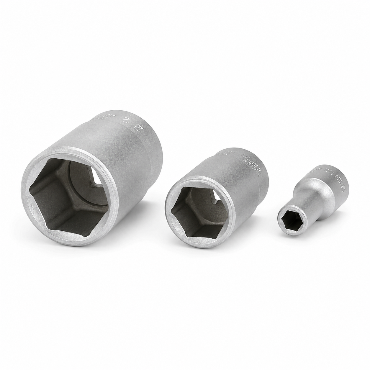 High-Grip Stecknuss aus Chrom-Vanadium – 1/4- 3/8 – 4,5 / 16 / 22 mm