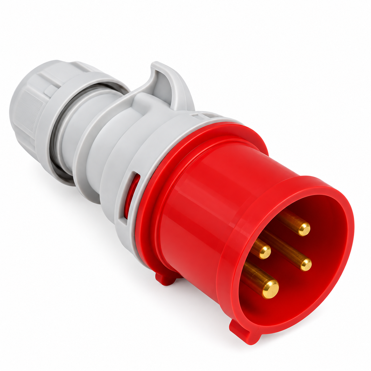 Kopp CEE Stecker 16A 400V 4-polig IP44 Rot 6h 174500001