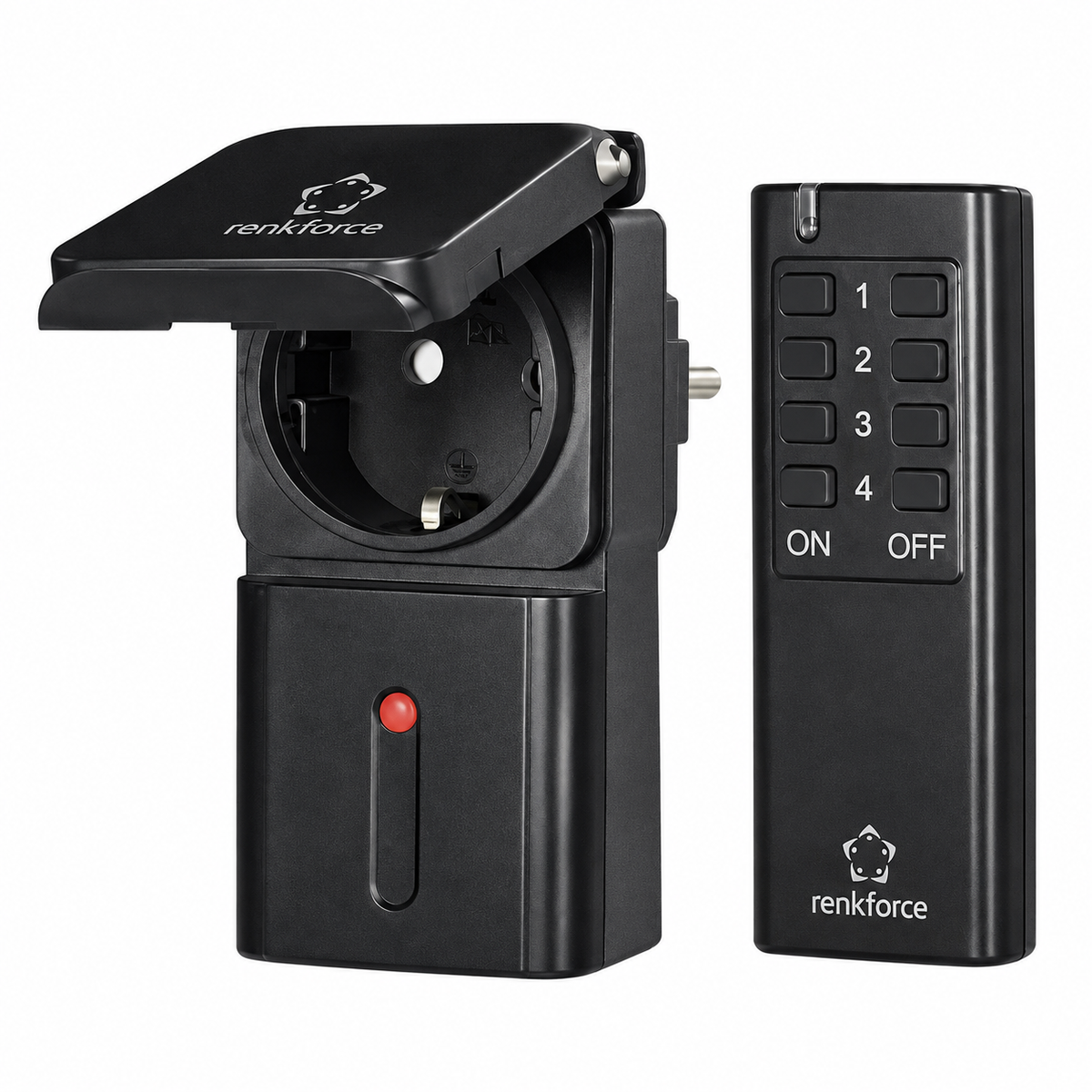 Renkforce Funk-Schalter-Set Außenbereich 433 MHz 30 m mit Fernbedienung
