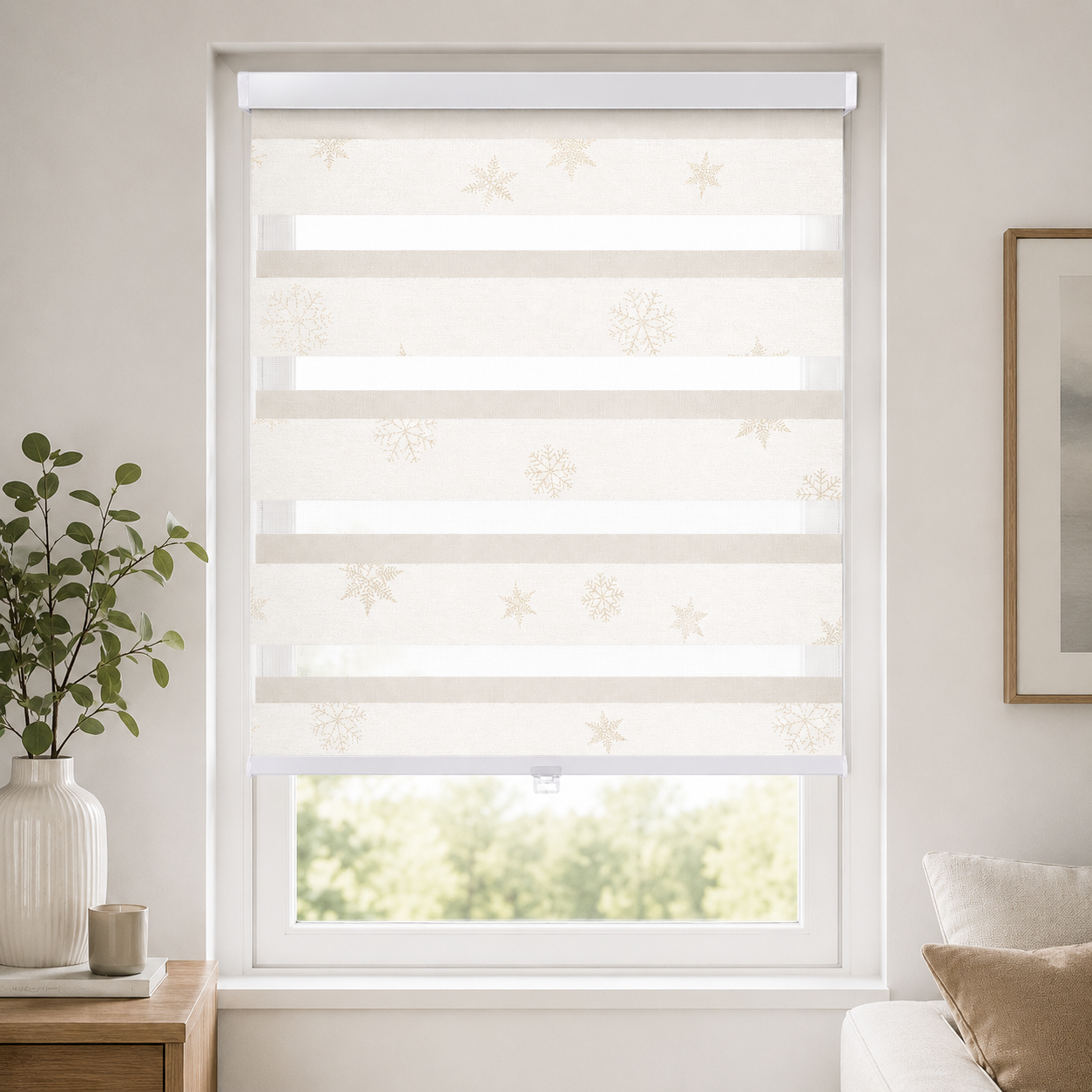 CleverFix Klemmfix Doppelrollo 70x150 cm Weiß Sichtschutz Rollo