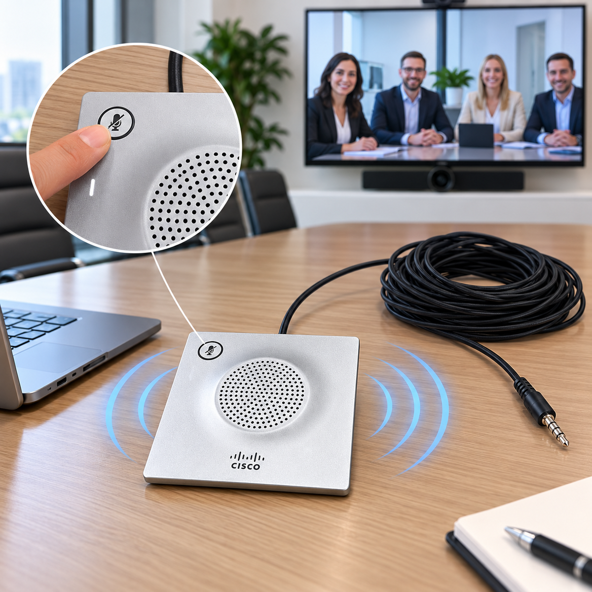 Cisco TTC5-06 Tandberg TelePresence Tischmikrofon C20 SX20 Konferenz Mikrofon