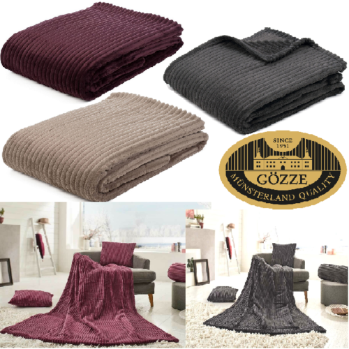 GÖZZE Wendedecke Wärmedecke Cashmere-Feeling Decke Sehr weiche und warme NEU