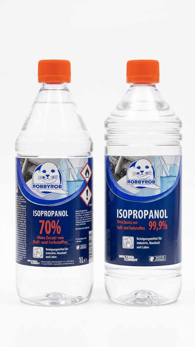 ROBBYROB Isopropanol 1L Flasche Universelles Reinigungsmittel für Industrie, Haushalt & Labor
