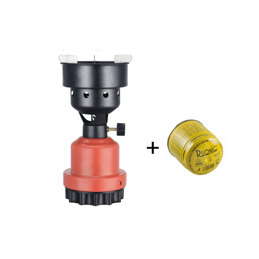 Rsonic Gaskocher inkl. 1 kg Kohle & 1 Gaskartusche 190gr