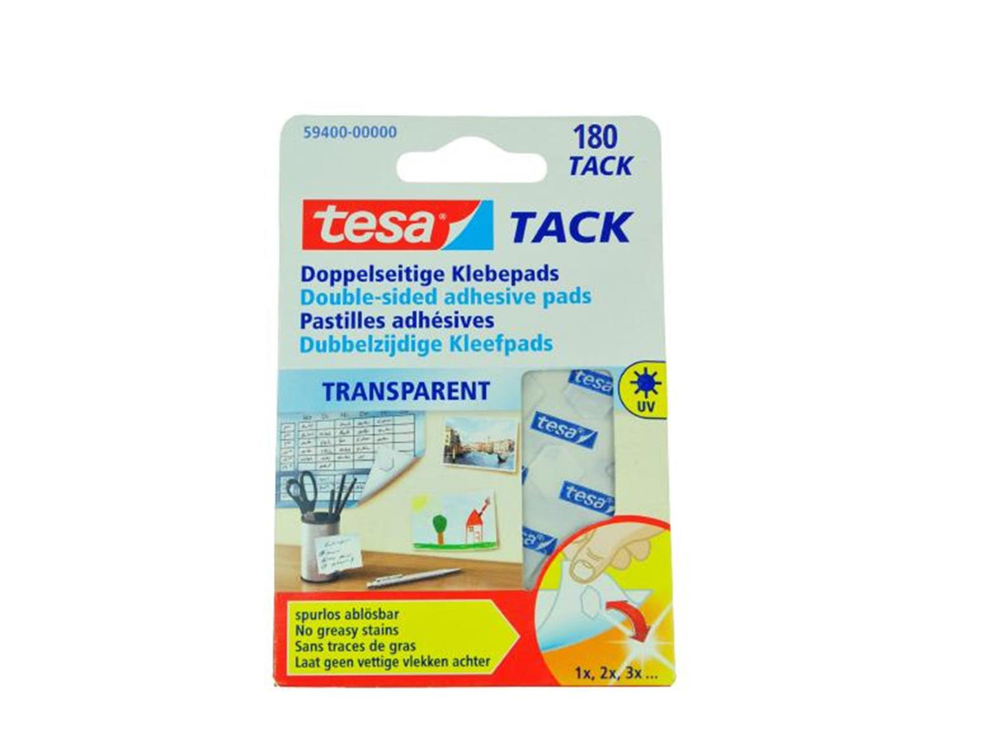 tesa Tack, doppelseitige Klebepads 180 Klebepad