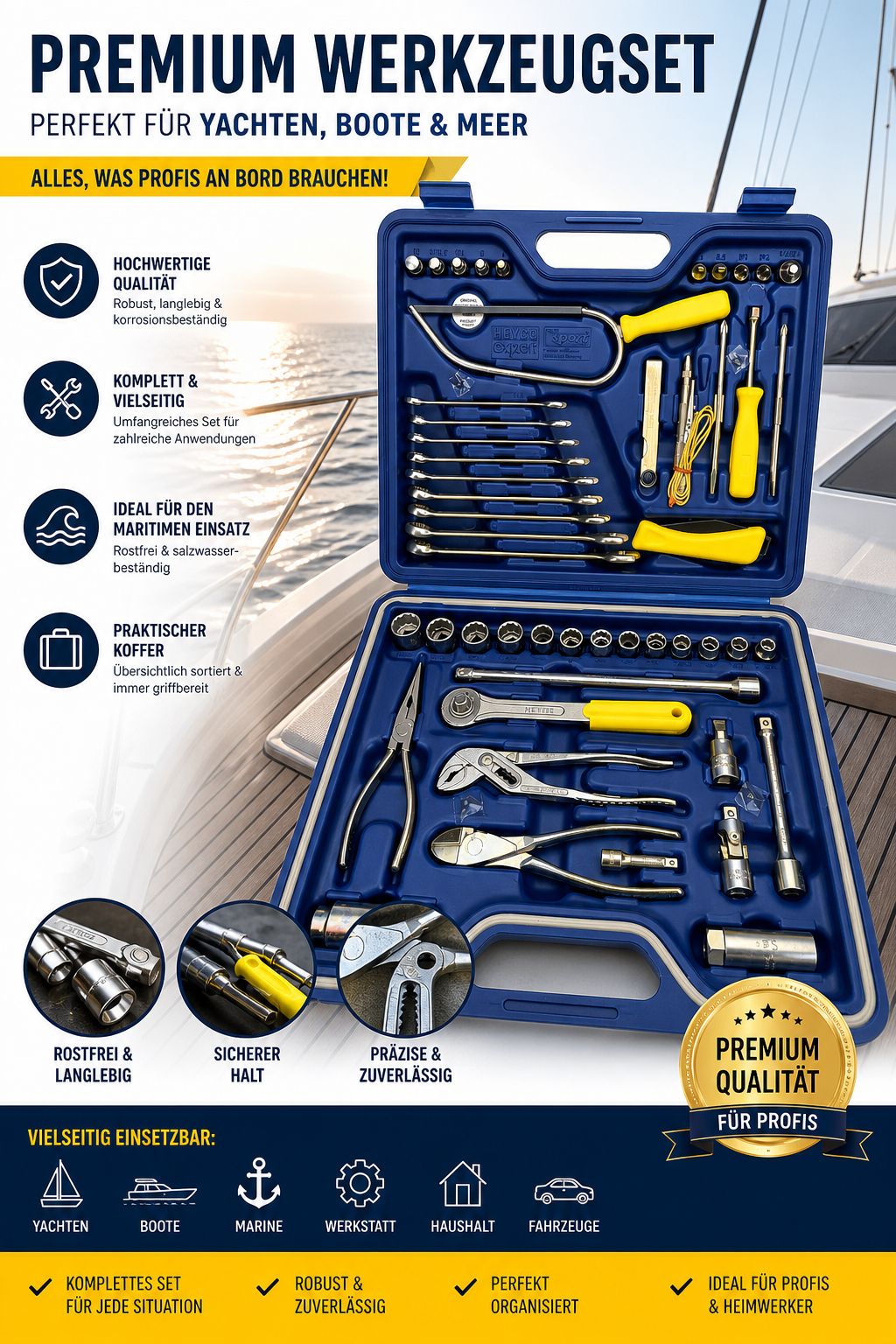 Heyco Expert Nautic Sport Tool Kit für den Wassersport, für Segel- und Motorboote