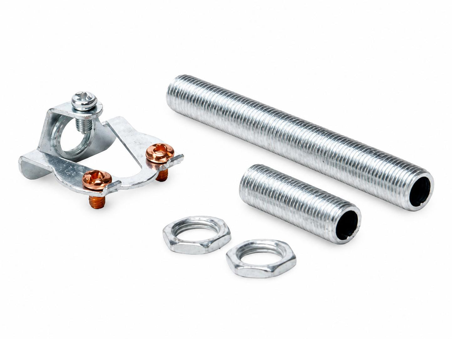 Kopp 344800081 Leuchten-Aufhäng-Set- je 1 Gewinderohr 30 und 80 mm sowie 2 Muttern M10x1