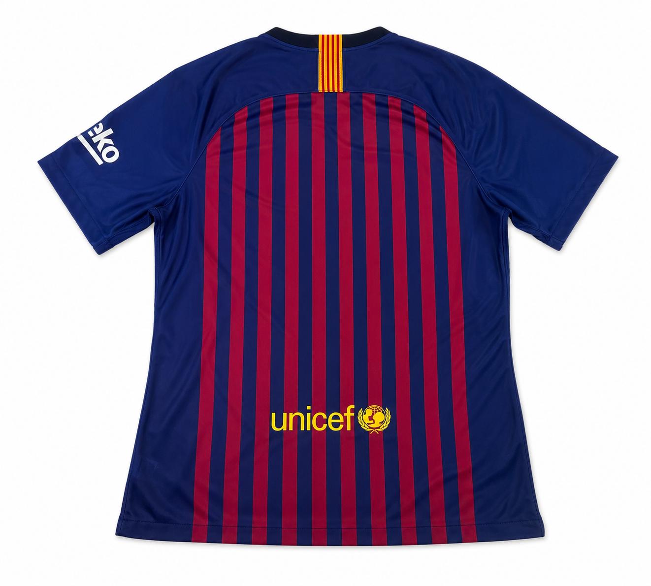 Originale Nike Damen FC Barcelona Stadium Home T-Shirt, Deep Royal Blue/University Gold