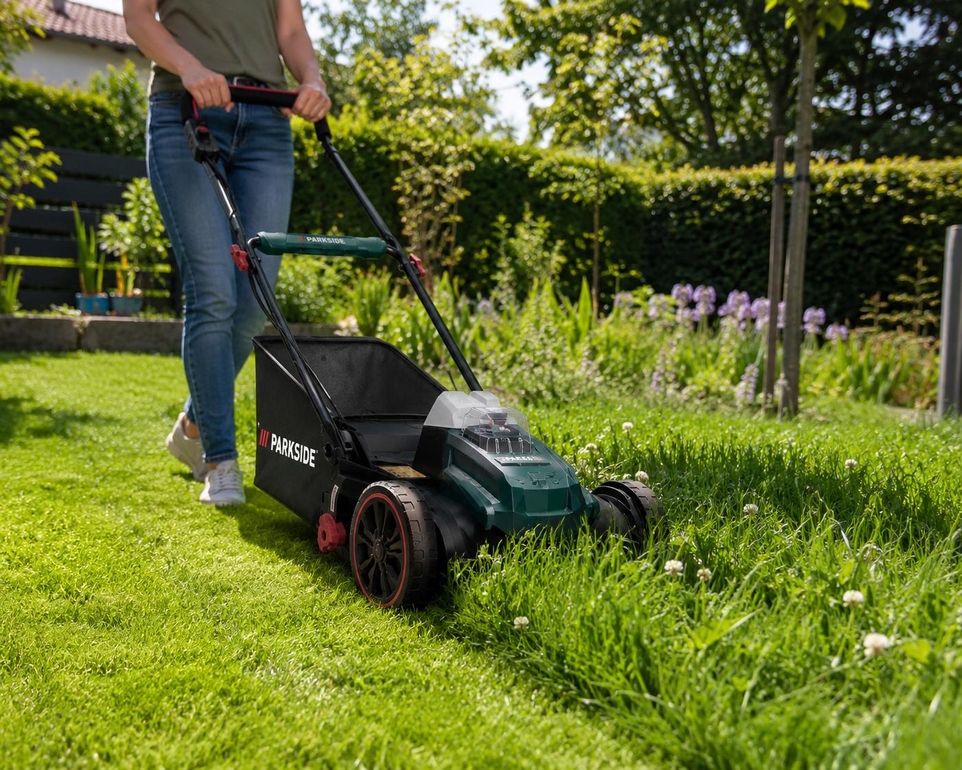 Parkside Akku Spindelmäher 20V 35L 12-42mm
