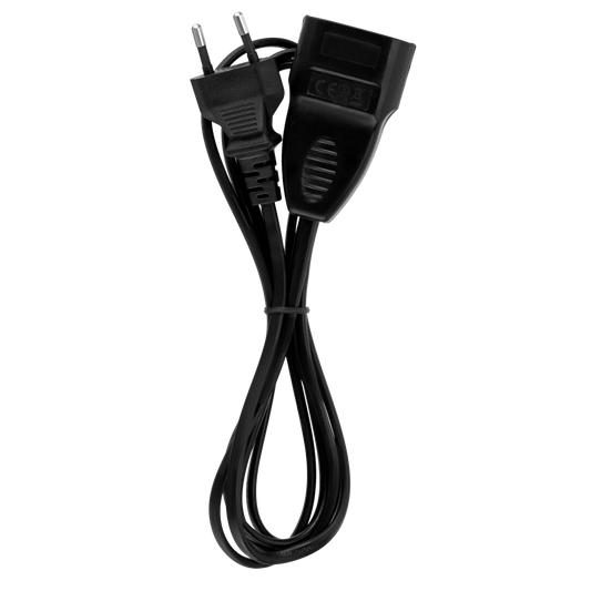 REV Euro Verlängerungskabel 2m Schwarz Eurostecker 2x0,75 mm² 00128014