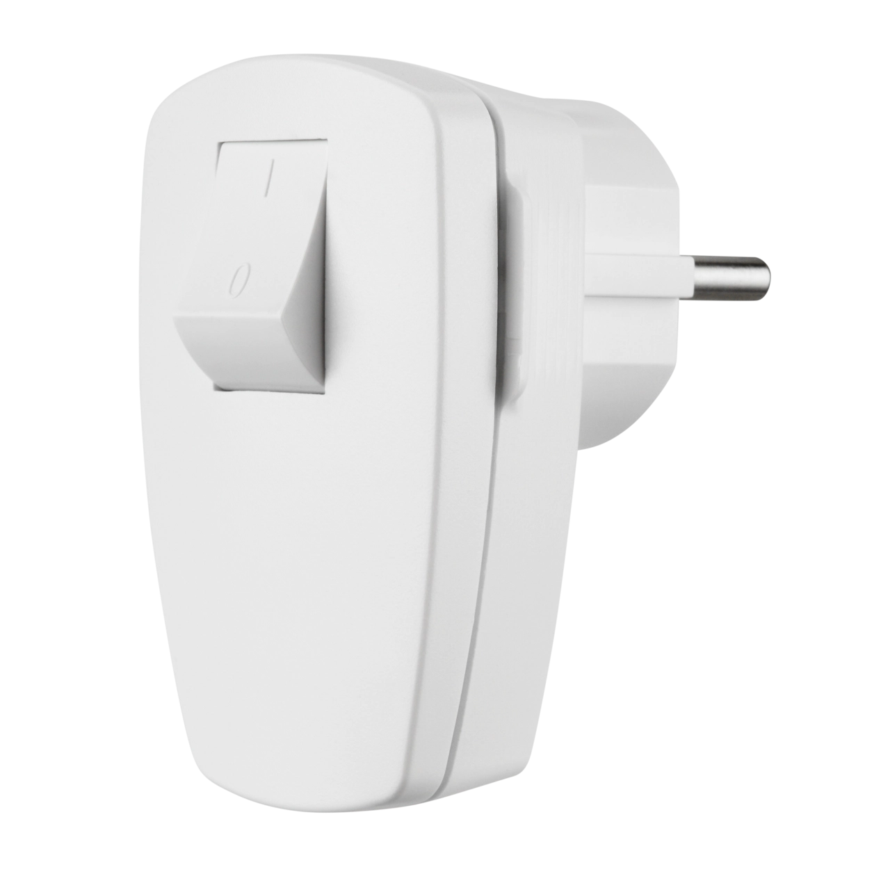 REV 0512100777 Winkelstecker, Stecker mit Schalter o. Kabel, max. 3680W, weiss
