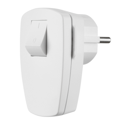 REV 0512100777 Winkelstecker, Stecker mit Schalter o. Kabel, max. 3680W, weiss