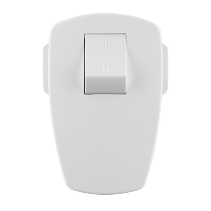 REV 0512100777 Winkelstecker, Stecker mit Schalter o. Kabel, max. 3680W, weiss