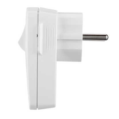 REV 0512100777 Winkelstecker, Stecker mit Schalter o. Kabel, max. 3680W, weiss