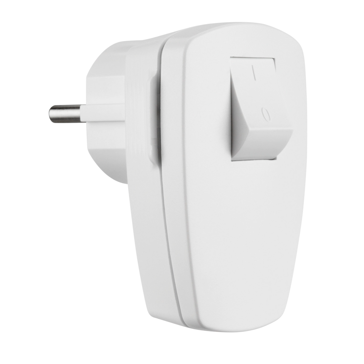 REV 0512100777 Winkelstecker, Stecker mit Schalter o. Kabel, max. 3680W, weiss