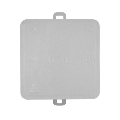 REV Ritter Feuchtraum Abzweigdose IP54 85x85 mm Aufputz Verteilerdose Kabeldose Grau