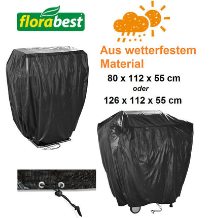 Grill Schutz Hülle Florabest Gartenmöbel Überzug Haube 80x112x55 126x112x55 NEU