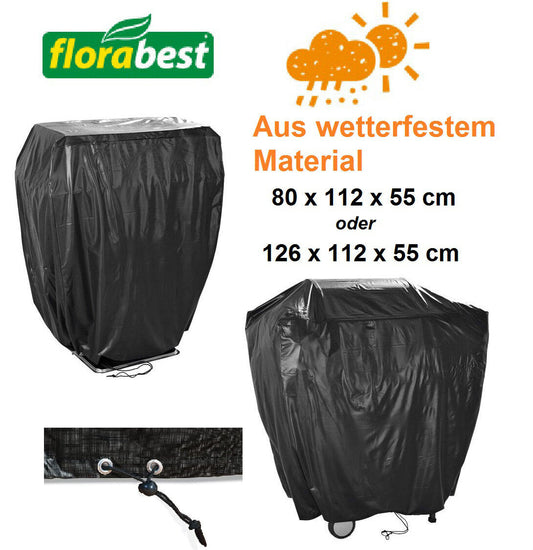 Grill Schutz Hülle Florabest Gartenmöbel Überzug Haube 80x112x55 126x112x55 NEU