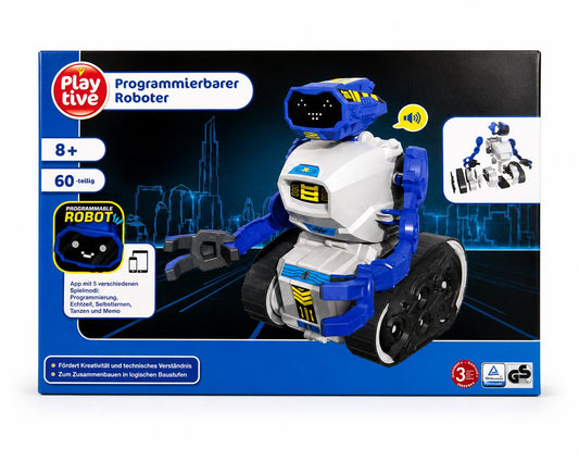Robot JUNIOR DIY PLAYTIVE Programmier Cyber Roboter Kinder Spiel Ab 8 Jahren Neu