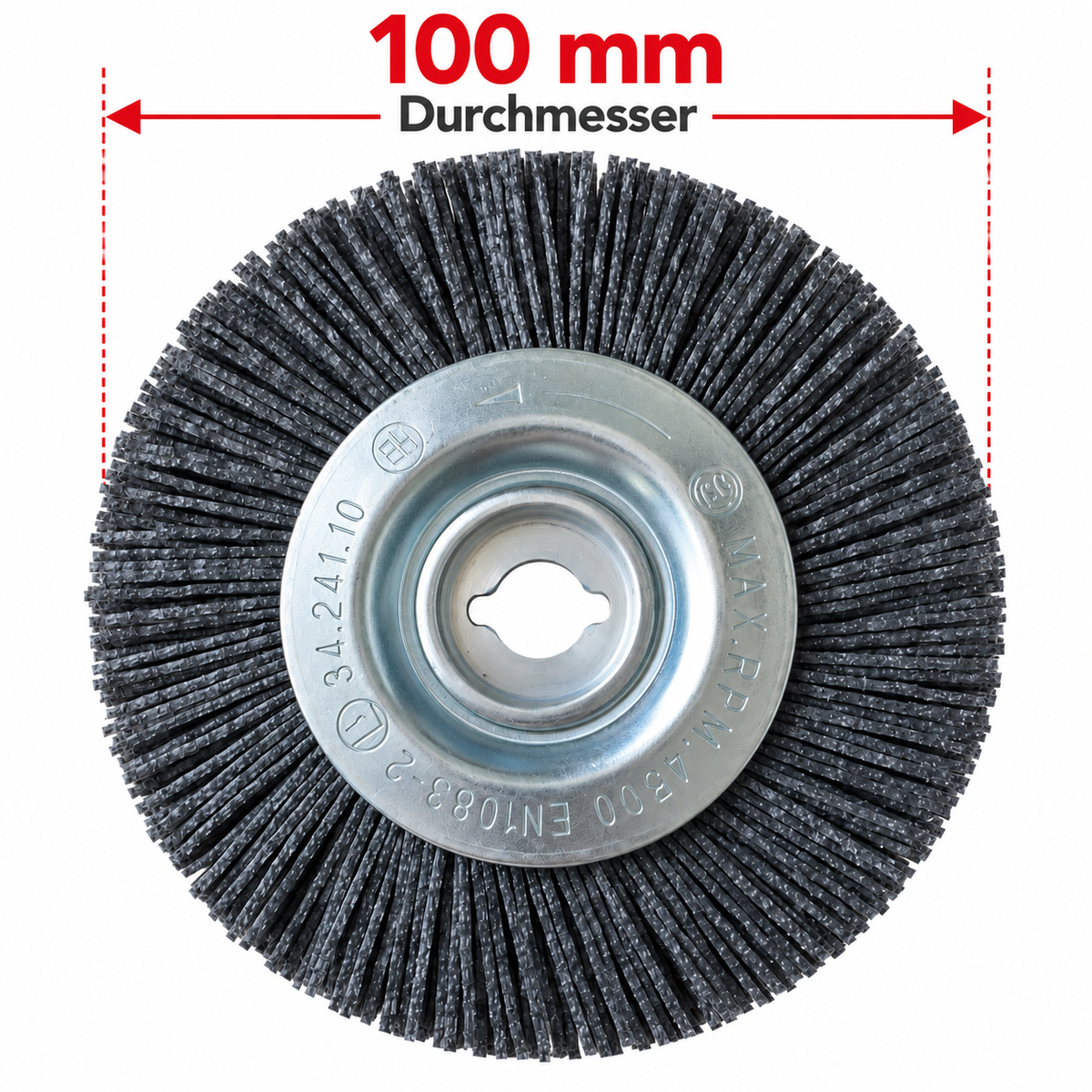 CFH Nylon-Fugenbürste NFB 689 Ø 100 mm für EMB 684 Ersatzbürste 4 Stück