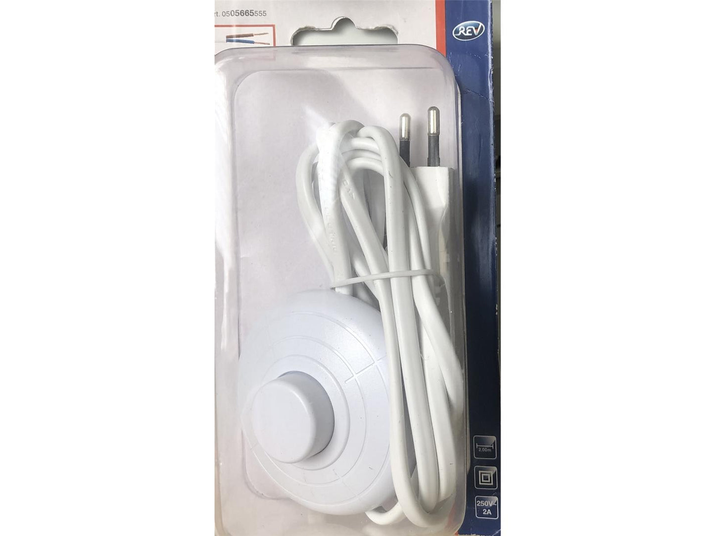 REV Zuleitung, Kabel mit Schalter und Eurostecker, 2m