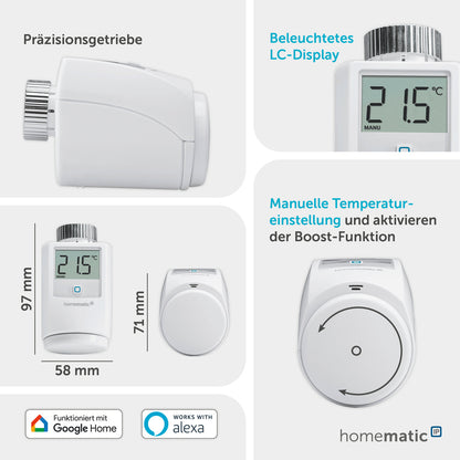 Homematic IP HmIP-eTRV-2 Heizkörperthermostat Smart Home 140280A0