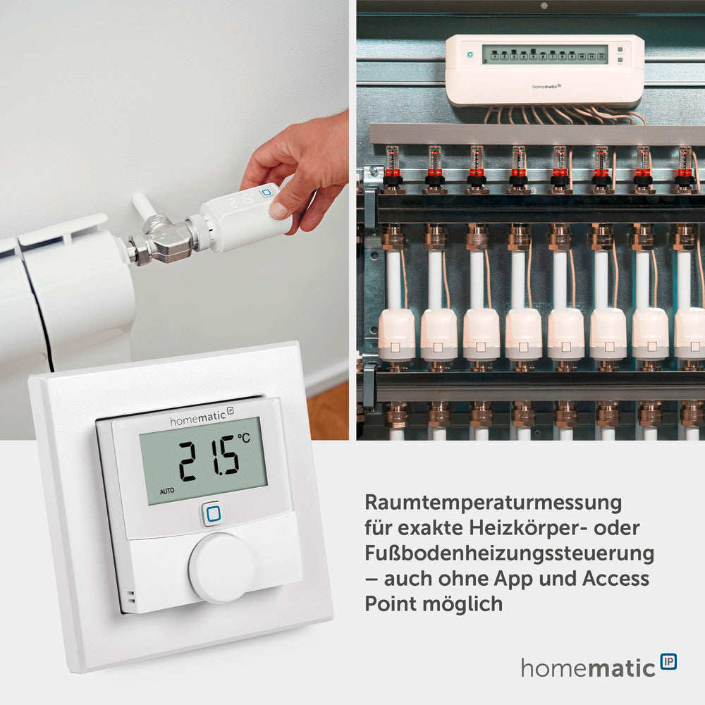 Homematic IP HmIP-WTH-2 Wandthermostat Luftfeuchtigkeit 143159