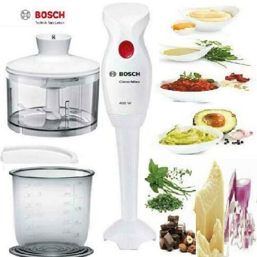 Stabmixer BOSCH Messbecher Zerkleinere Mixer MSM14200 400W Weiß Neu