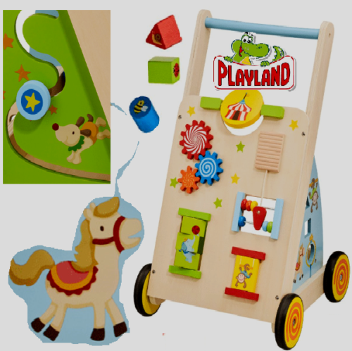 PLAYLAND Lauflernwagen Mit vielen lehrreichen Funktionen 54 x 34 x 34 cm NU