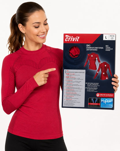 Crivit® Ski Damen Funktionsunterhemd Hemd Sport Unterhemd Thermounterwäsche Neu