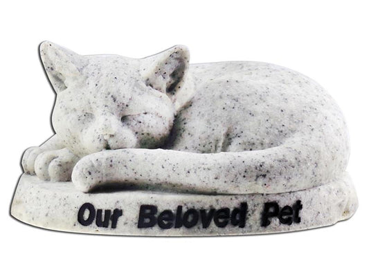 Vivid Arts Katze mit Schriftzug Kunstharz Deko Tierfigur