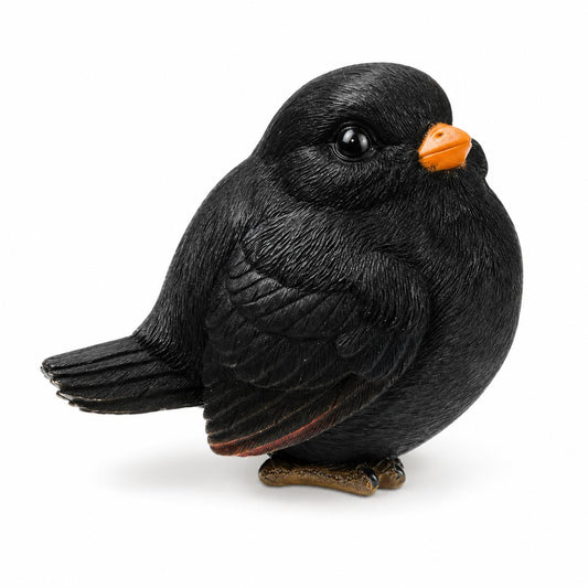 Vivid Arts Schwarzdrossel Amsel Kunstharz Deko Tierfigur Blackbird 1x