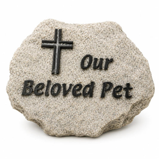 Vivid Arts Our Beloved Pet Gedenk Stein in grau granit