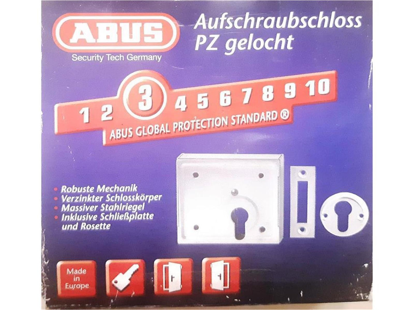 ABUS Aufschraubschloss ASS für Profil-Zylinder, 21512