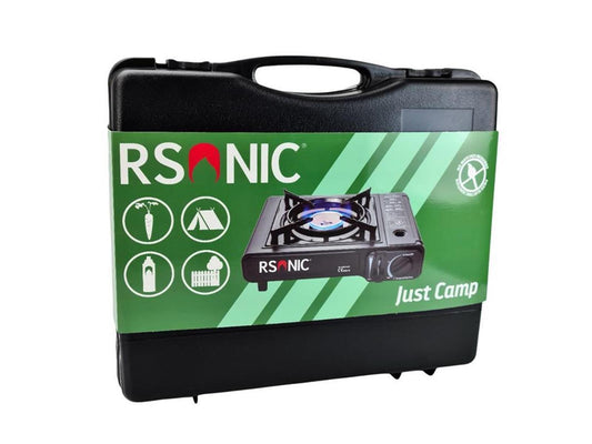 Rsonic Gaskocher RS 2500 Schwarz inkl. Gratis Gasherdkreuz