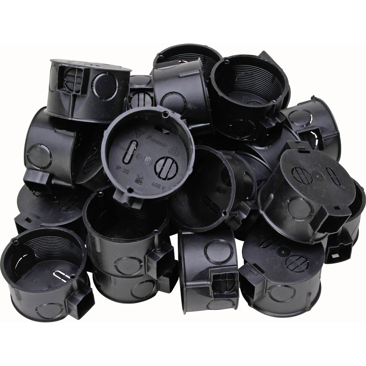 25x Kopp UP Gerätedose Ø60 mm 46 mm IP20 Schwarz 343100041