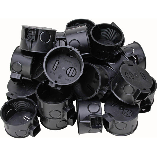Kopp UP Gerätedose Ø60 mm 46 mm IP20 Schwarz 343100041 25 Stück