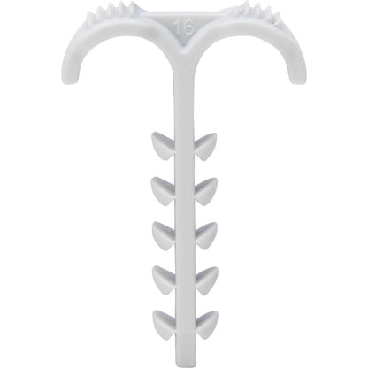 Kopp Doppelsteckdübel – 6mm Bohrdurchmesser – Klemmbereich 4-12mm – Grau (50 Stück)