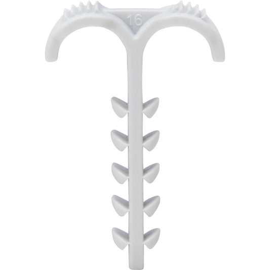 Kopp Doppelsteckdübel – 6mm Bohrdurchmesser – Klemmbereich 4-12mm – Grau (50 Stück)