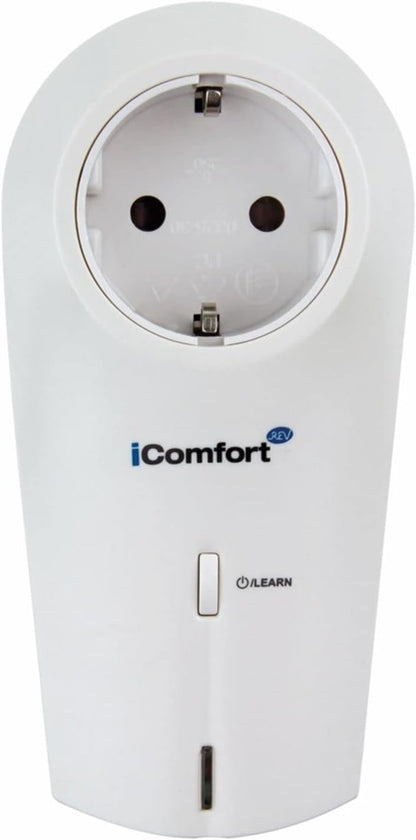 REV Ritter 0086060103 iComfort Schaltsteckdose dimmbar - Home Automation, 230 V, Weiß