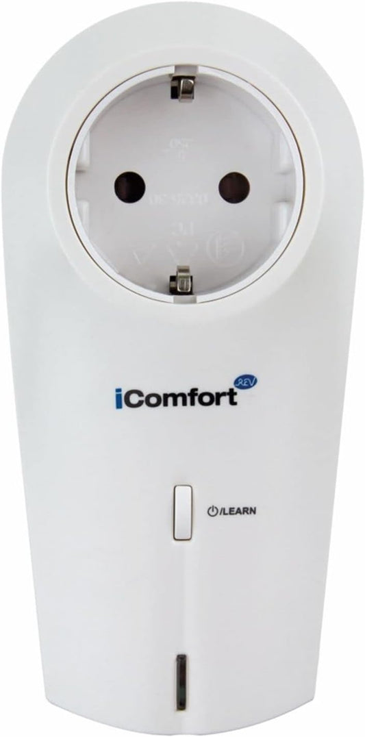 REV Ritter 0086060103 iComfort Schaltsteckdose dimmbar - Home Automation, 230 V, Weiß