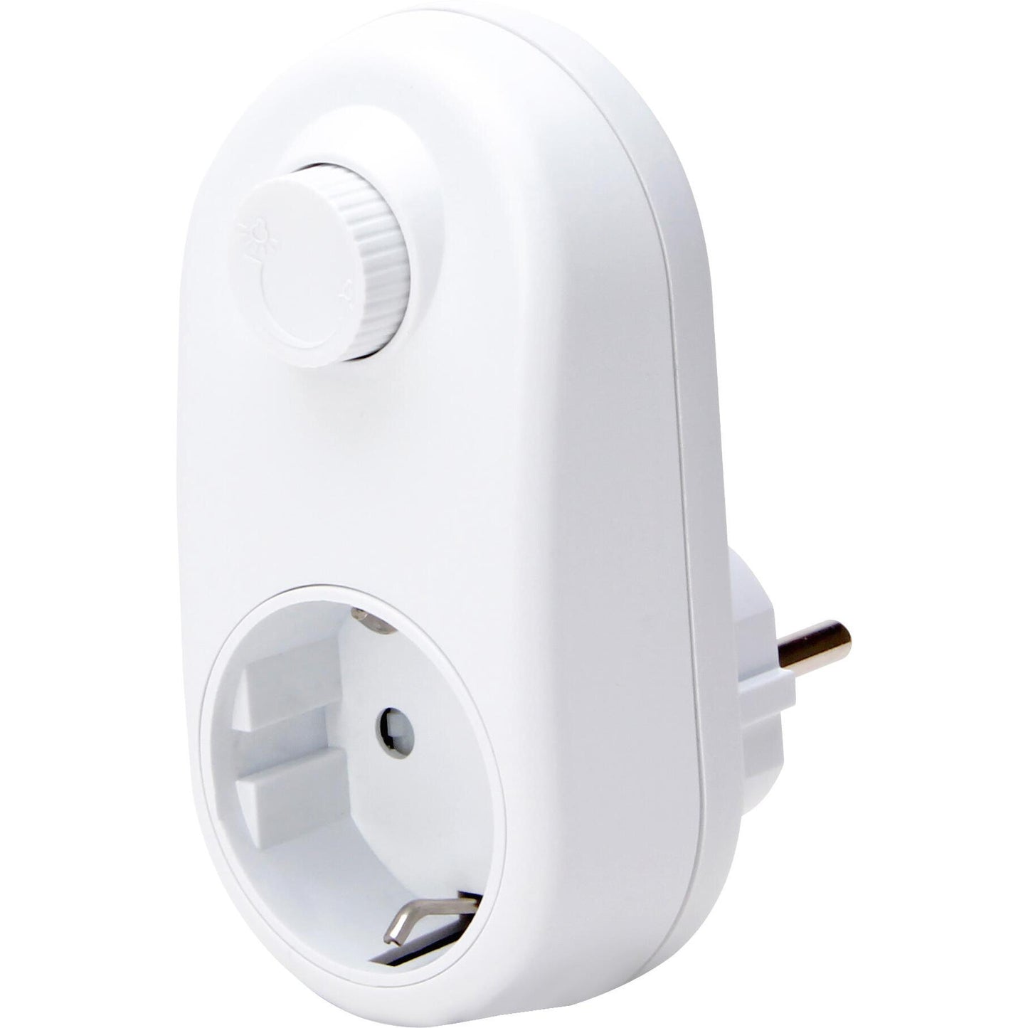 Kopp Schutzkontakt-Zwischenstecker mit LED-Dimmer, IP20