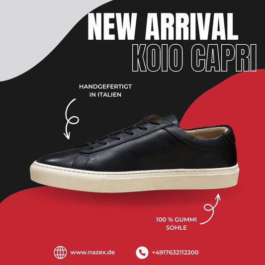 KOIO Capri Herren Sneaker  Onyx Schwarz 47 EU