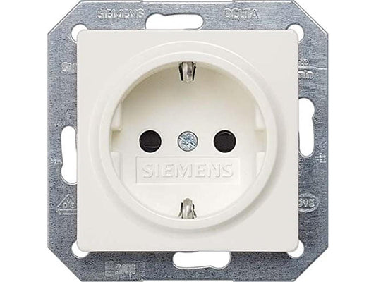 SIEMENS, SCHUKO-Steckdose mit Shutter -  elektroweiß