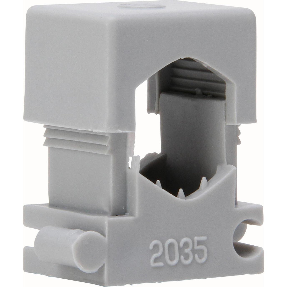 Kopp Reihen-Druck-Schelle, 7-13mm, grau, für Einzelbefestigung von Kabeln, Leitungen