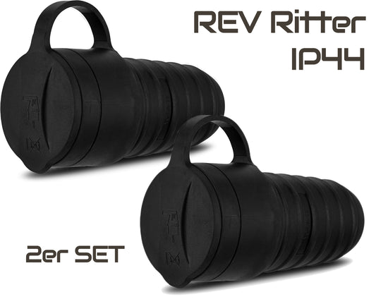 REV Ritter Kupplung Gummi mit Deckel, schwarz 2er SET